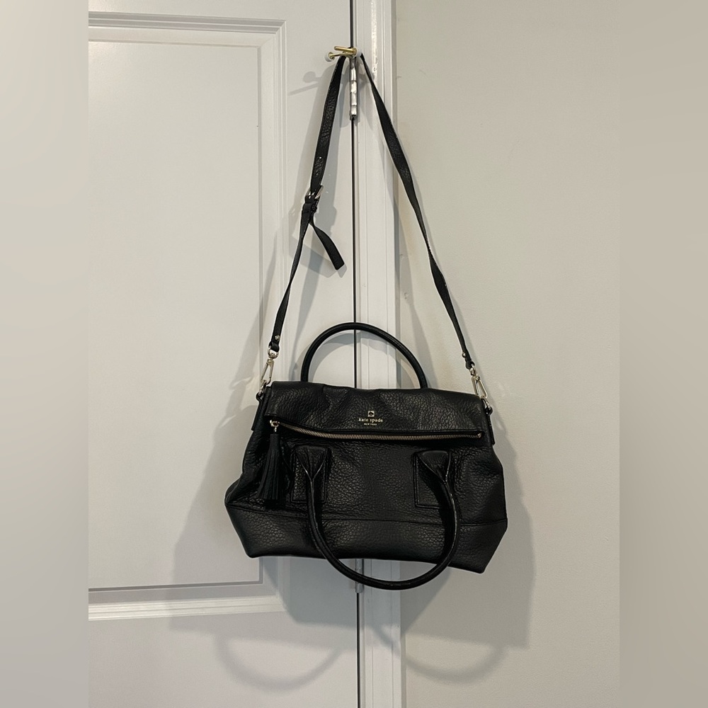 Kate Spade Black Foldover Bag